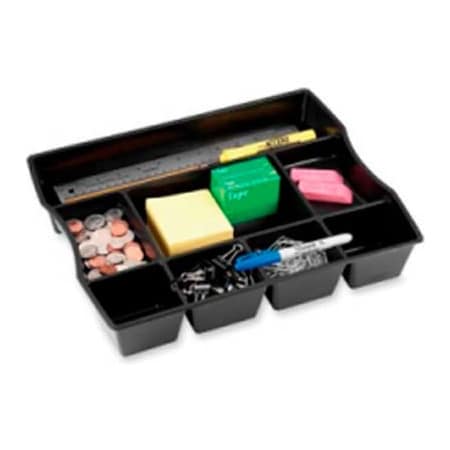 Rubbermaid Commercial Rubbermaid Desk Drawer Organizer with 9 Compartments Black 21864